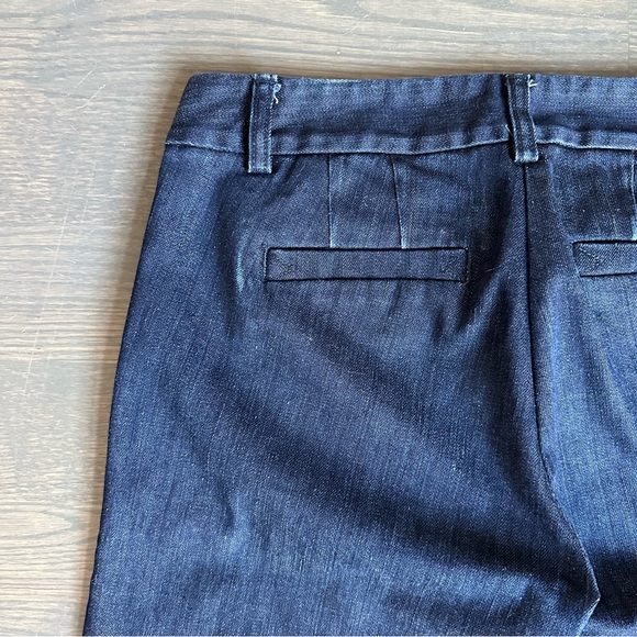 J. Crew City Fit Wide Leg Flat Front Denim Jeans 4 Tall trouser long - Picture 8 of 8